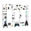 Funny Kids Video Play Gaming Game 3 Gang Triple Rocker/Decorator Light Switch Cover Fun Boys Teen Gamer Decorative Electrical Gfci Device Switch Face Wall Plate Cover Screwless for Dimmer, USB Outlet view 2