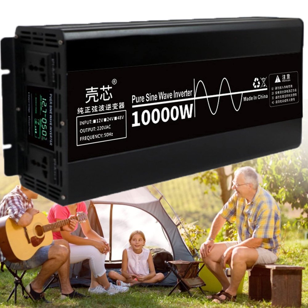 JINTAOMA Pure Sine Wave Inverter 7000W 10000W Power Inverter 12V 24V 48V DC to 230/240V AC Voltage Converter for Motorhomes,Truck,Boat,Camping,Household,Van,10000W-48v