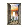 Sunset Beach 1 Gang Light Switch Plate Decorative Single Toggle Wall Plate Cover Electrical Switchplate Faceplate for Bathroom Bedroom Room Decorate 5" x 3 Jumbo Size view 1