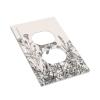 Electrical Duplex Outlet Cover Wildflower Botanical Decorative 1 Gang Device Receptacle Plug Wall Plate White Black Floral Flower Plant Herbs Sage Leaves Decorative Bathroom Accessories Decor view 3