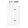 1-Gang Electrical Single Toggle Device Wallplate Purple Fantasy Full Moon Phase Starry Sky Lake Nature Moonlight Stars in Night Sky Tree Forest Mountain Light Switch Face Plate Decorative Outlet Cover view 4