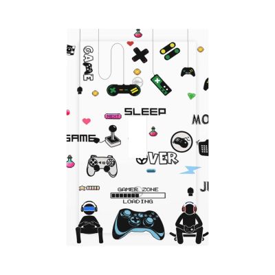 Game 1 Gang Single Toggle Light Switch Cover Gamer Gaming Room Video Decor Eat Sleep Game Decorative Wall Plate for Teen Boys Kids Gamer Bedroom Playroom Decorations Electrical Faceplate Mid Size