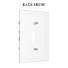 Game 1 Gang Single Toggle Light Switch Cover Gamer Gaming Room Video Decor Eat Sleep Game Decorative Wall Plate for Teen Boys Kids Gamer Bedroom Playroom Decorations Electrical Faceplate Mid Size view 4