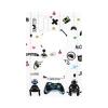 Funny Boys Video Gaming Controller Game Decorative 1-Gang Duplex Outlet Cover Device Receptacle Plug Wall Plate Kids Teen Gamer Nursery Decor Switchplate Electrical Faceplate Playing Room Decoration view 1