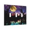 Mountain Moon Starry 3 Gang Triple Toggle Light Switch Wall Plate Cover Decirative Electrical Faceplate Switchplate for Bathroom Home Decorate 6.7" x 4.8 Large Jumbo Size view 2