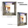 Sunset Beach 2 Gang Single Toggle/Rocker Combination Light Switch Cover Decorative Wall Plate Electrical Faceplate for Home Country Dorm Decorate Large Size 4.5" x 4.5 view 4