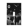 Mountain Starry Moon 1 Gang Light Switch Plate Decorative Single Toggle Wall Plate Cover Electrical Switchplate Faceplate for Bathroom Bedroom Room Decorate 5" x 3 Jumbo Size view 1