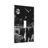 Mountain Starry Moon 1 Gang Light Switch Plate Decorative Single Toggle Wall Plate Cover Electrical Switchplate Faceplate for Bathroom Bedroom Room Decorate 5" x 3 Jumbo Size view 2
