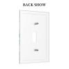 Christ Jesus Cross 1 Gang Light Switch Plate Decorative Single Toggle Wall Plate Cover Electrical Switchplate Faceplate for Bathroom Bedroom Room Decorate 5" x 3 Jumbo Size view 4