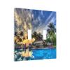 Sea Beach Seascape 2 Gang Double Toggle Light Switch Cover Decorative Wall Plate Electrical Faceplate for Bathroom Home Bedroom House Decor 5" x 4.9 Oversized view 2