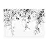 Grey Leaves 3 Gang Triple Toggle Light Switch Wall Plate Cover Decirative Electrical Faceplate Switchplate for Bathroom Home Decorate 6.7" x 4.8 Large Jumbo Size view 1