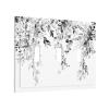 Grey Leaves 3 Gang Triple Toggle Light Switch Wall Plate Cover Decirative Electrical Faceplate Switchplate for Bathroom Home Decorate 6.7" x 4.8 Large Jumbo Size view 2
