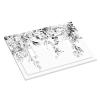 Grey Leaves 3 Gang Triple Toggle Light Switch Wall Plate Cover Decirative Electrical Faceplate Switchplate for Bathroom Home Decorate 6.7" x 4.8 Large Jumbo Size view 3