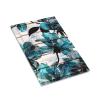 Turquoise Teal Blue Flower 1 Gang Light Switch Cover No Decive Blank Wall Plate Decorative Switchplate for Bathroom Home Bedroom Decorate 5" x 3 Oversize view 3