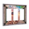 Tropical Summer Beach Sunset 3 Gang Triple Rocker/Decora Light Switch Wall Plate Cover Decorative Electrical Faceplate for Bathroom Home Living Room Bedroom Decor Screwless 6.57" x 4.65 view 2
