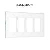 Christ Jesus Cross 4 Gang Quad Rocker Light Switch Cover Plate Decorative Electrical Faceplate for Bathroom Home Bedroom Decorate Jumbo Size Screwless 8.3" x 4.6 view 4