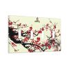 Flower Blossom 4 Gang Light Switch Cover Decorative Quad Toggle Wall Plate Decorative Electrical Faceplate for Bathroom Home Bedroom Decorate Large Size 8" x 4.5 view 2