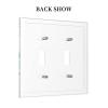 Christ Jesus Cross 2 Gang Double Toggle Light Switch Cover Decorative Wall Plate Electrical Faceplate for Bathroom Home Bedroom House Decor 5" x 4.9 Oversized view 4