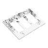 Grey Leaves 3 Gang Triple Rocker/Decora Light Switch Wall Plate Cover Decorative Electrical Faceplate for Bathroom Home Living Room Bedroom Decor Screwless 6.57" x 4.65 view 3