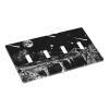 Mountain Starry Moon 4 Gang Light Switch Cover Decorative Quad Toggle Wall Plate Decorative Electrical Faceplate for Bathroom Home Bedroom Decorate Large Size 8" x 4.5 view 3