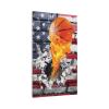 Basketball Sport American Flag 1 Gang Light Switch Cover No Decive Blank Wall Plate Decorative Switchplate for Bathroom Home Bedroom Decorate 5" x 3 Oversize view 2