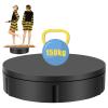 FONOBO Rotating Display Stand, 330Lb/150Kg Load Bearing, 12 in Photography Motorized Display Turntable for Mannequin 360 Show,Black view 1