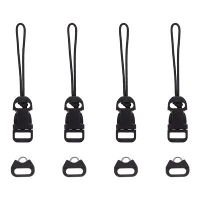 ARTIBETTER Quick Release Camera Strap Buckles Qd System Connector Loop Clips for Camera Strap Connectors 4 Buckles and 4 Triangular Sleeve Rings Easy Install Photography Accessory