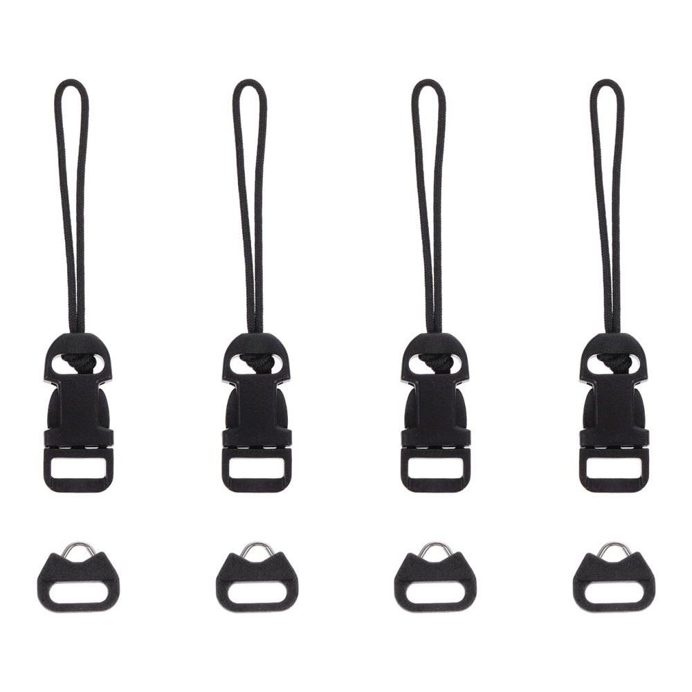 ARTIBETTER Quick Release Camera Strap Buckles Qd System Connector Loop Clips for Camera Strap Connectors 4 Buckles and 4 Triangular Sleeve Rings Easy Install Photography Accessory