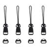 ARTIBETTER Quick Release Camera Strap Buckles Qd System Connector Loop Clips for Camera Strap Connectors 4 Buckles and 4 Triangular Sleeve Rings Easy Install Photography Accessory view 1