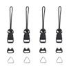 ARTIBETTER Quick Release Camera Strap Buckles Qd System Connector Loop Clips for Camera Strap Connectors 4 Buckles and 4 Triangular Sleeve Rings Easy Install Photography Accessory view 3