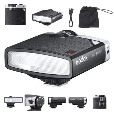 Godox Lux Junior Retro Camera Flash Speedlite Compatible for Sony,Canon,Nikon,Fujifilm,Olympus