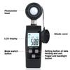 Light Meter, XRCLIF Handheld Lux Meter for Ambient Light Intensity Monitoring, Digital Photometer Range up to 200,000 Lux, Photo Illuminance Sensor with MAX/MIN Data Hold for Grow Plants Led view 3