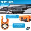 Nightstick SFL-14WL Shotgun Forend Light - 1200 Lumens Forend Light for Remington 870 - IP-X7 Waterproof Impact & Chemical Resistant - 2 CR123 Batteries - Less Lethal Orange view 3