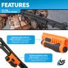 Nightstick SFL-14WL Shotgun Forend Light - 1200 Lumens Forend Light for Remington 870 - IP-X7 Waterproof Impact & Chemical Resistant - 2 CR123 Batteries - Less Lethal Orange view 4
