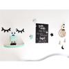 2pcs Sleepy Eyes Wall Decor, Eyelash Wall Decoration Wooden Eyelash Wall Stickers Wooden Decal Props for Christmas Decor Nursery Baby Room Kids' Bedroom Wall Art (Light Green) view 2