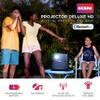 ION Portable Outdoor 720P HD LED Projector with Bluetooth, 70W Speakers, Microphone and Rechargeable Battery for Movie and Karaoke Evenings  USB and HDMI Connections view 2