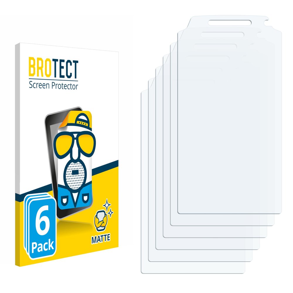 brotect Screen Protection Film 6-Pack Compatible with Point Mobile PM80 Anti Glare Screen Protector [Matte, Scratch Proof]