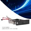 5.25 Inch Trayless Mobile Rack, 3Gbps Stainless Steel Internal SATA Hard Drive Mobile Rack for 3.5" SATA III HDD into 5.25 Inch PC Bay view 3