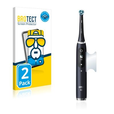 brotect 3D Curved Screen Protector Compatible with Oral-B iO 9 (2 Pack) - Full Screen Coverage