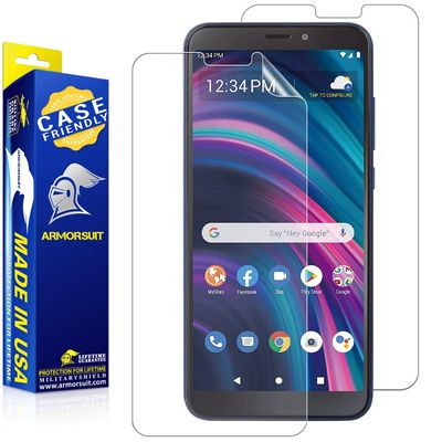 [2 Pack] ArmorSuit MilitaryShield Anti-Glare Screen Protector Designed for BLU View 3 [6 inch] (2021) Case Friendly Matte Film - Made in USA