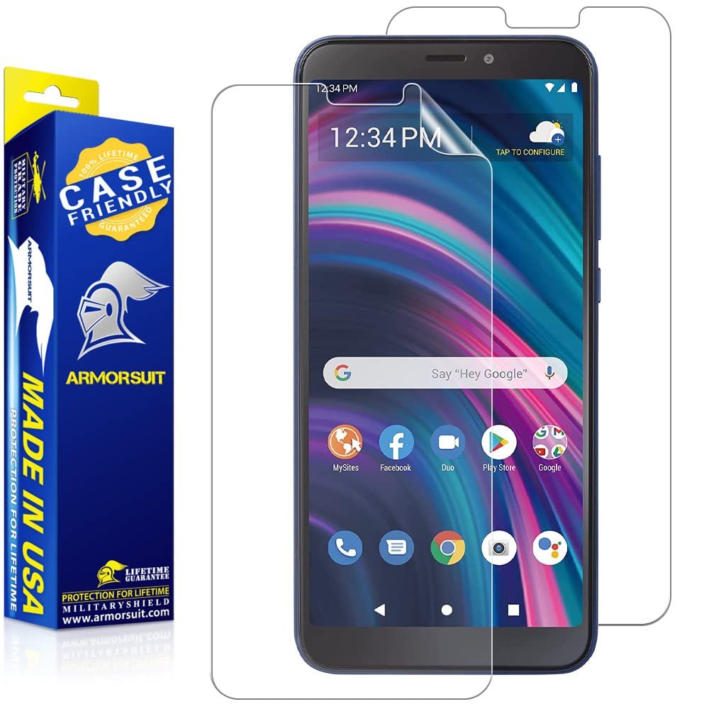 [2 Pack] ArmorSuit MilitaryShield Anti-Glare Screen Protector Designed for BLU View 3 [6 inch] (2021) Case Friendly Matte Film - Made in USA