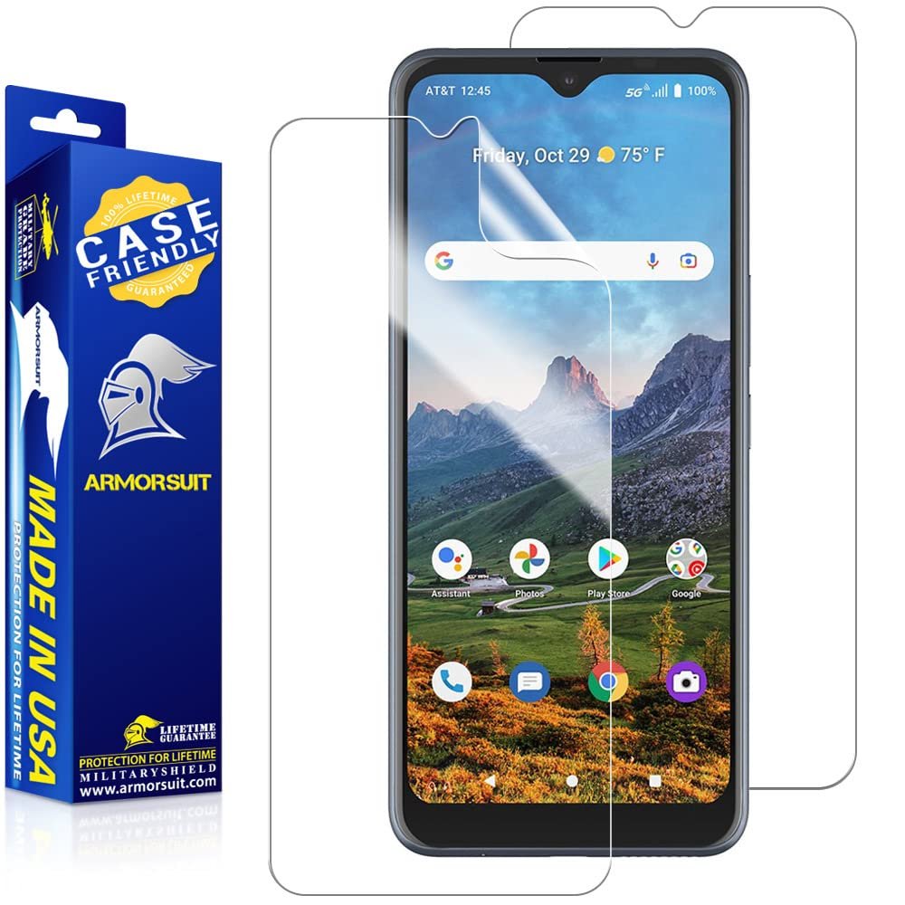 [2 Pack] ArmorSuit MilitaryShield Screen Protector Designed for AT&T Radiant Max 5G ONLY (6.8 inch) [NOT for 6.5 inch Version] Case Friendly HD Clear Film - Made in USA