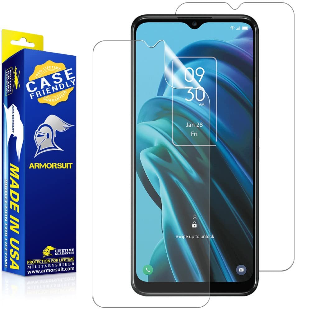 [2 Pack] ArmorSuit MilitaryShield Anti-Glare Screen Protector Designed for TCL 30 XE 5G [6.5 inch] (2022) Case Friendly Matte Film - Made in USA