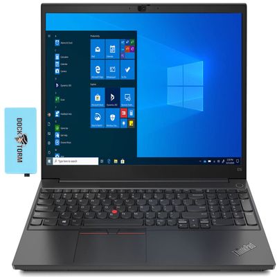 Lenovo ThinkPad E15 Gen 2 15.6" 60Hz Full HD Home & Business Laptop (Intel i5-1135G7 4-Core, 8GB RAM, 1TB SSD, Intel Iris Xe, WiFi 6, Bluetooth 5.0, Webcam, Win 11 Pro) with Hub