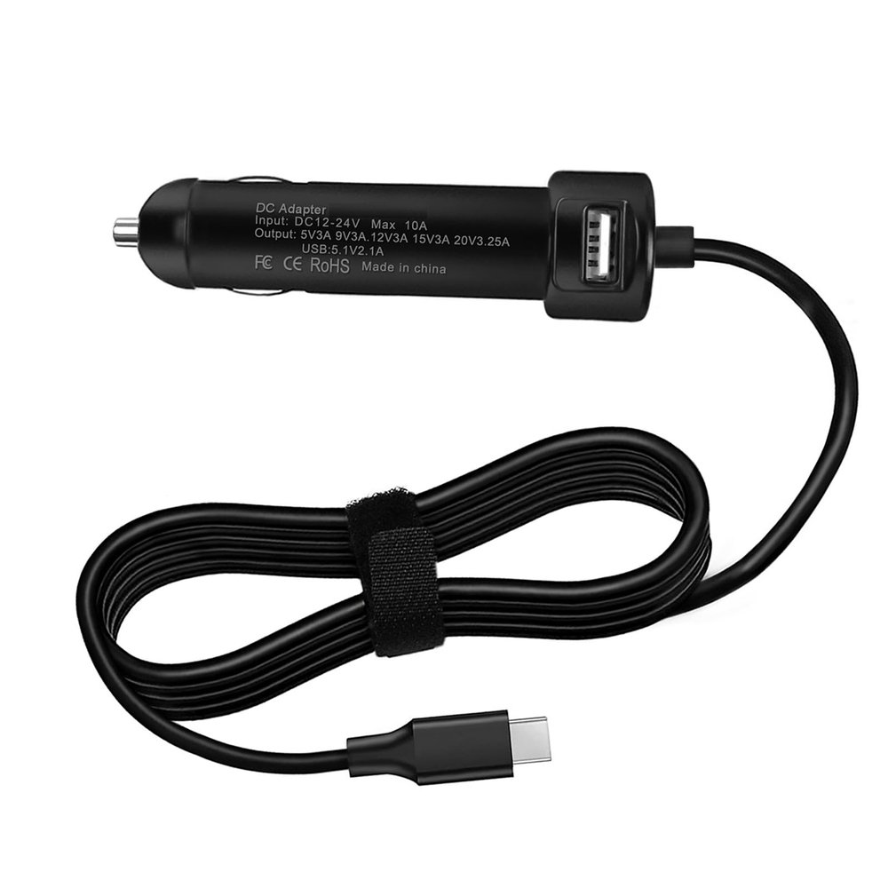JUYOON 65W USB-C Laptop Car Charger Compatible with Dell Latitude 9430 7530 7430 7330 5330 5430 5530 3330 2-in-1 Laptop P159G P104F P137G P138G P133G P134G P136G P135G P104F P110F Dell Precision 3570