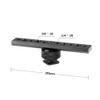 CAMVATE Standard NATO Safety Rail + Quick Release Base Plate + 1/4"-20 Female to 3/8"-16 Male Micro Screw Adapter view 3