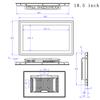 Industrial monitor waterproof LCD screen belt capacitor touch screen (18.5 inch, VGA(Capacitive touch)) view 2