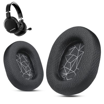 Arctis 7 Ear Cushion, Breathable Fabric Replacement Earpads Ear Cushions fit SteelSeries Arctis 1, Pro, 3, 5, 7, 7+, 7p, 7X, 9, Prime All Models Wireless Headset, Silver, by Krone Kalpasmos