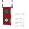 DALY Smart BMS LiFePo4 12S 36V 200A PCB Battery Protection Board with UART Communication and CAN 485 Bluetooth Battery Monitoring Module for Household Energy Storage view 4