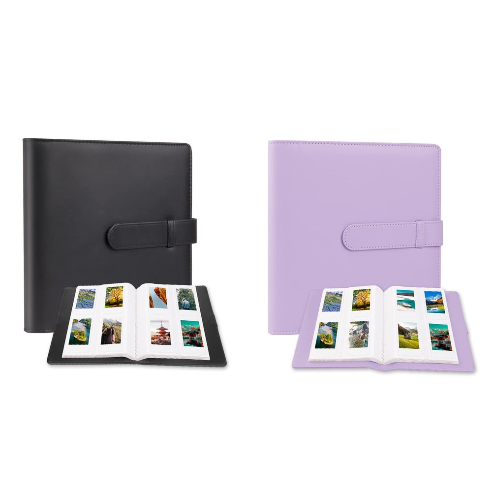 2 Pcs 256 Photos Album for Fujifilm Instax Mini Camera/Polaroid 2x3 Pictures, 2x3 Photo Album Book for Fujifilm Instax Mini 11 9 90 70 40 8 Instant Camera, Polaroid Snap PIC-300 Z2300 Camera